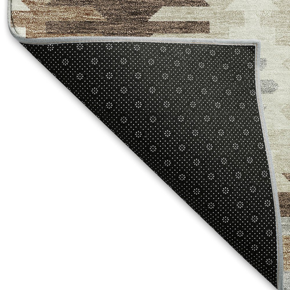 Premium Machine Washable Mayfield AMF983 Brown 8' x 10' Rug. Picture 2