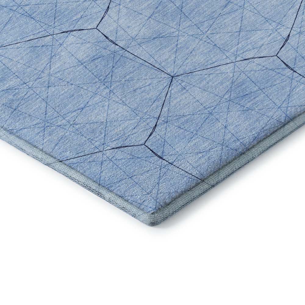 Premium Machine Washable Mayfield AMF987 Sky 8' x 10' Rug. Picture 3