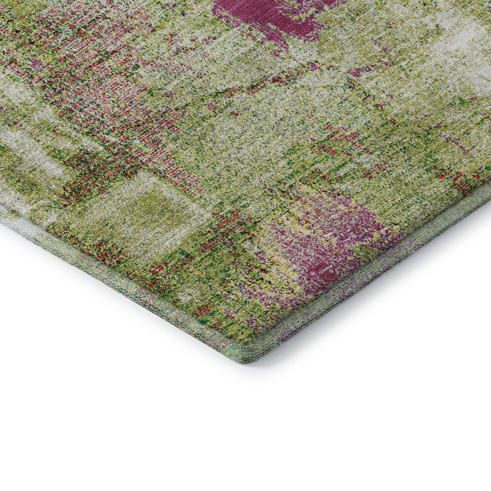 Premium Machine Washable Mayfield AMF989 Lime 8' x 10' Rug. Picture 3