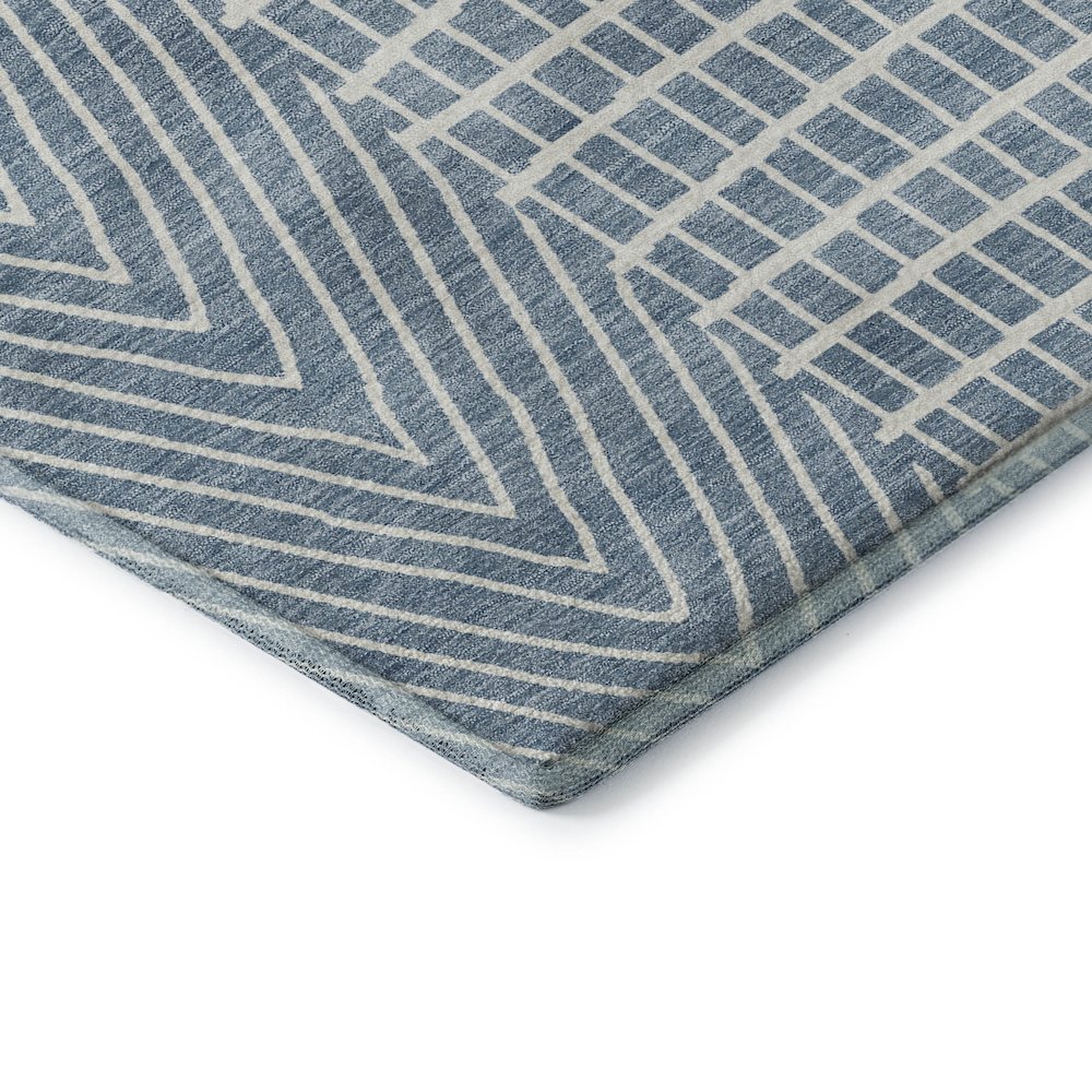 Premium Machine Washable Mayfield AMF990 Denim 8' x 10' Rug. Picture 3