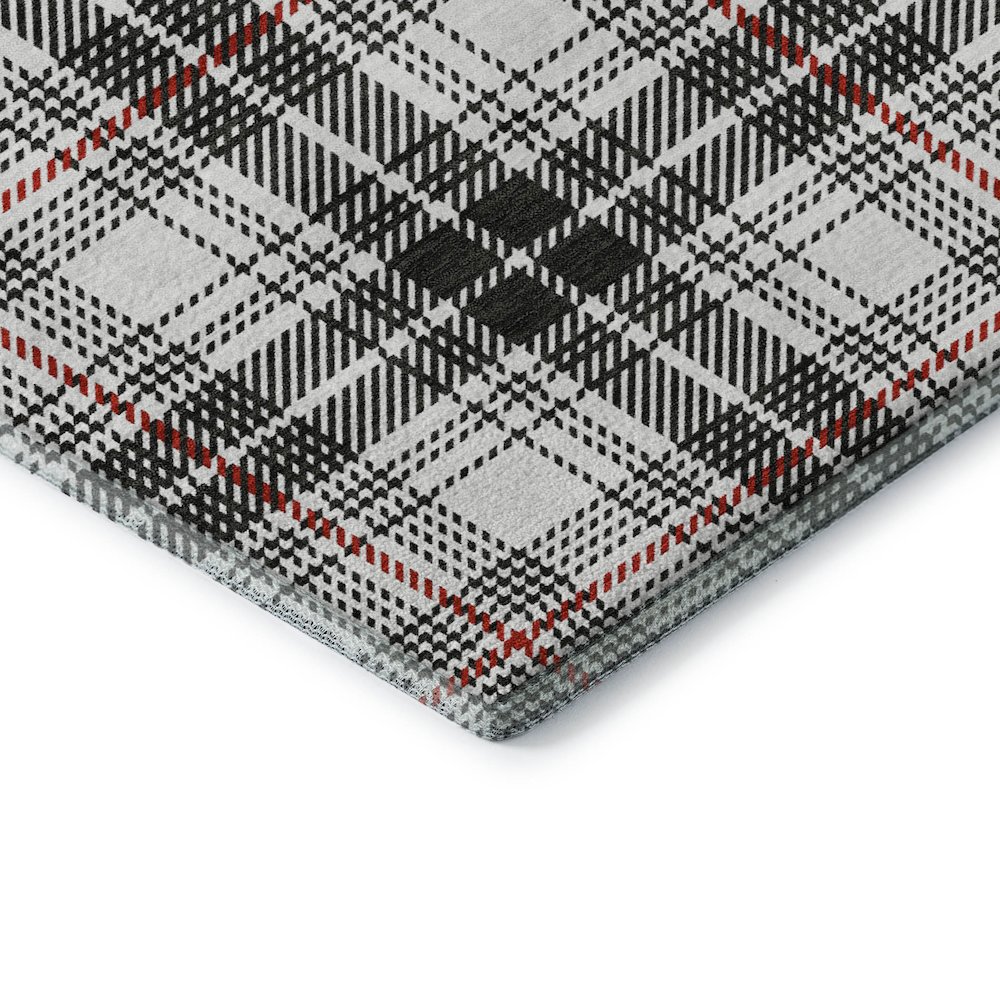 Premium Machine Washable Mayfield AMF993 Black 8' x 10' Rug. Picture 3