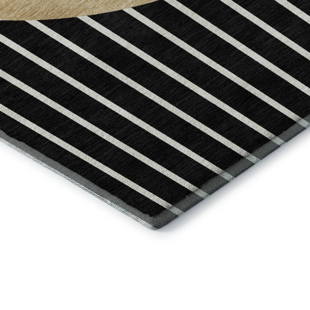 Premium Machine Washable Mayfield AMF994 Black 8' x 10' Rug. Picture 3