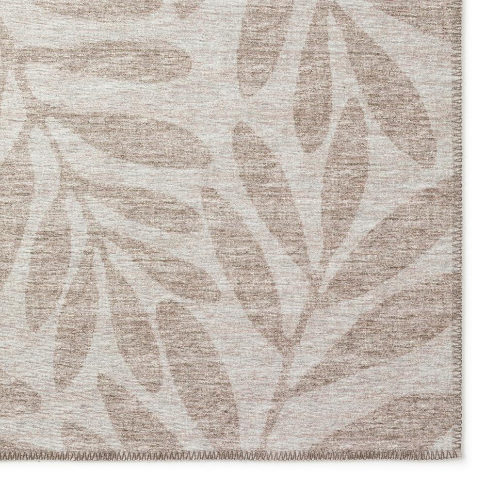 Yuma Taupe Coastal Floral 8' x 8' Area Rug Taupe AYU35. Picture 2