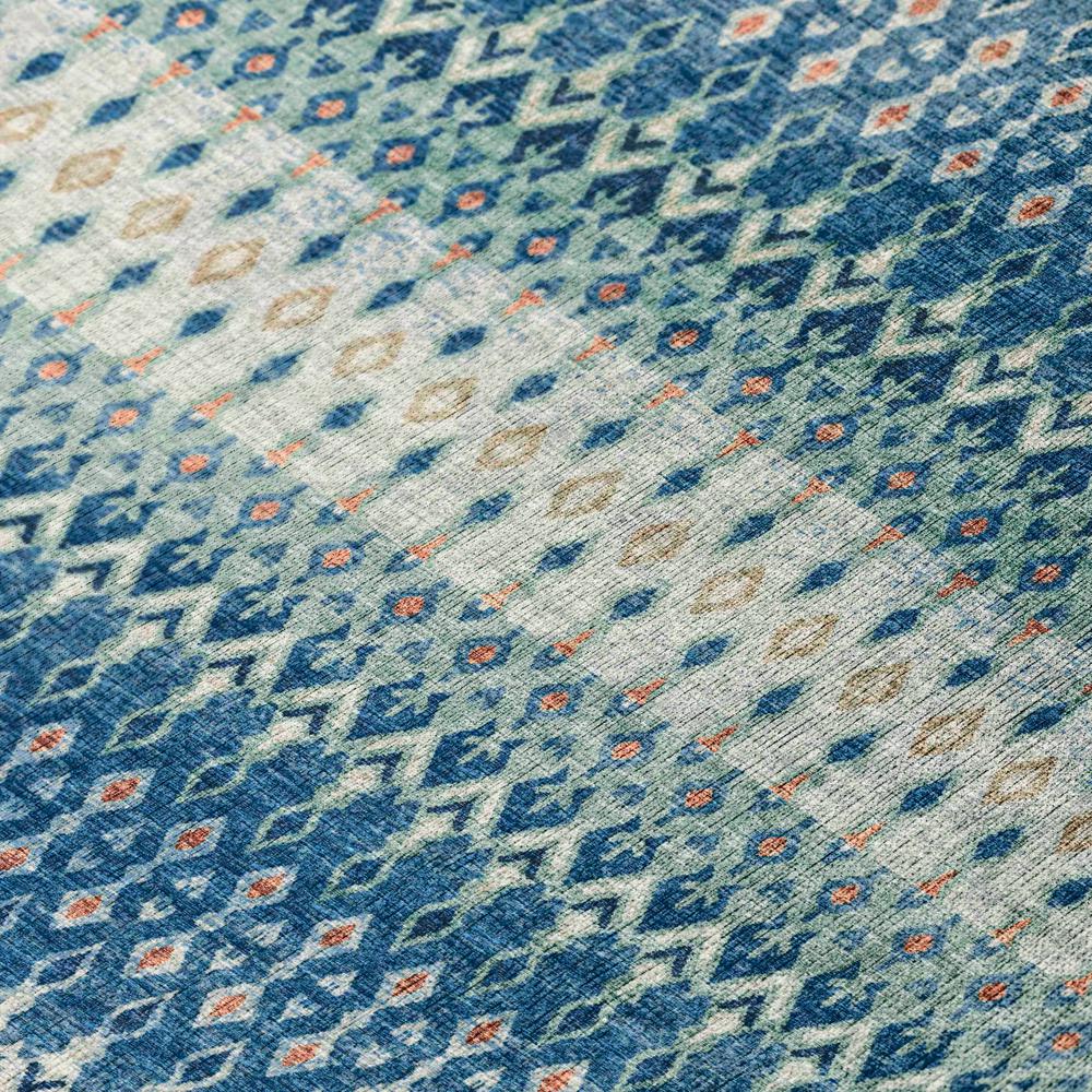 Bravado Seaglass Transitional Ikat 8' x 8' Area Rug Seaglass ABV31. Picture 5