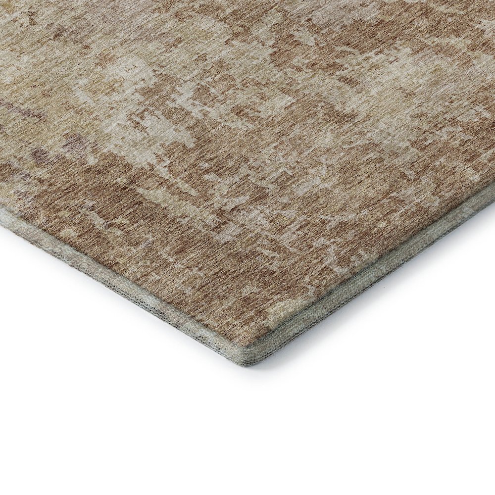 Luxury Washable Indoor/Outdoor Bresca Copper 8' x 10' Rug. Picture 2