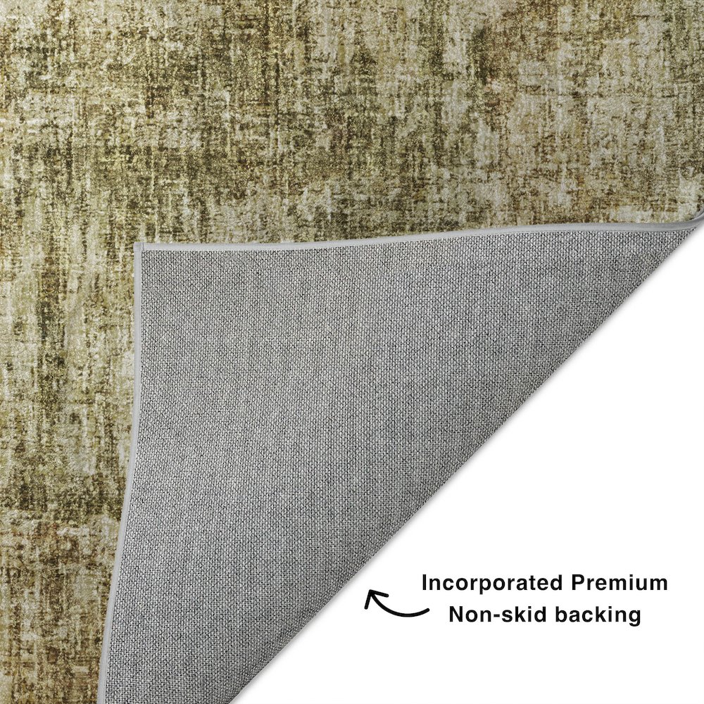 Luxury Washable Boca Taupe 8' x 10' Rug. Picture 4