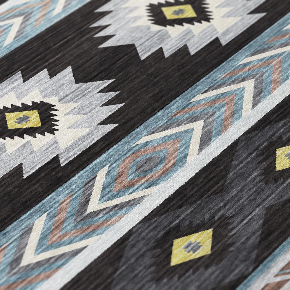 Indoor/Outdoor Sonora ASO33 Midnight Washable 8' x 10' Rug. Picture 7