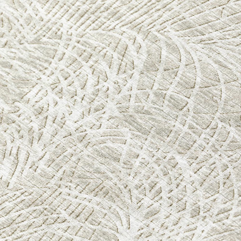 Rylee Beige Transitional Abstract 8' x 8' Round Rug Beige ARY32. Picture 5