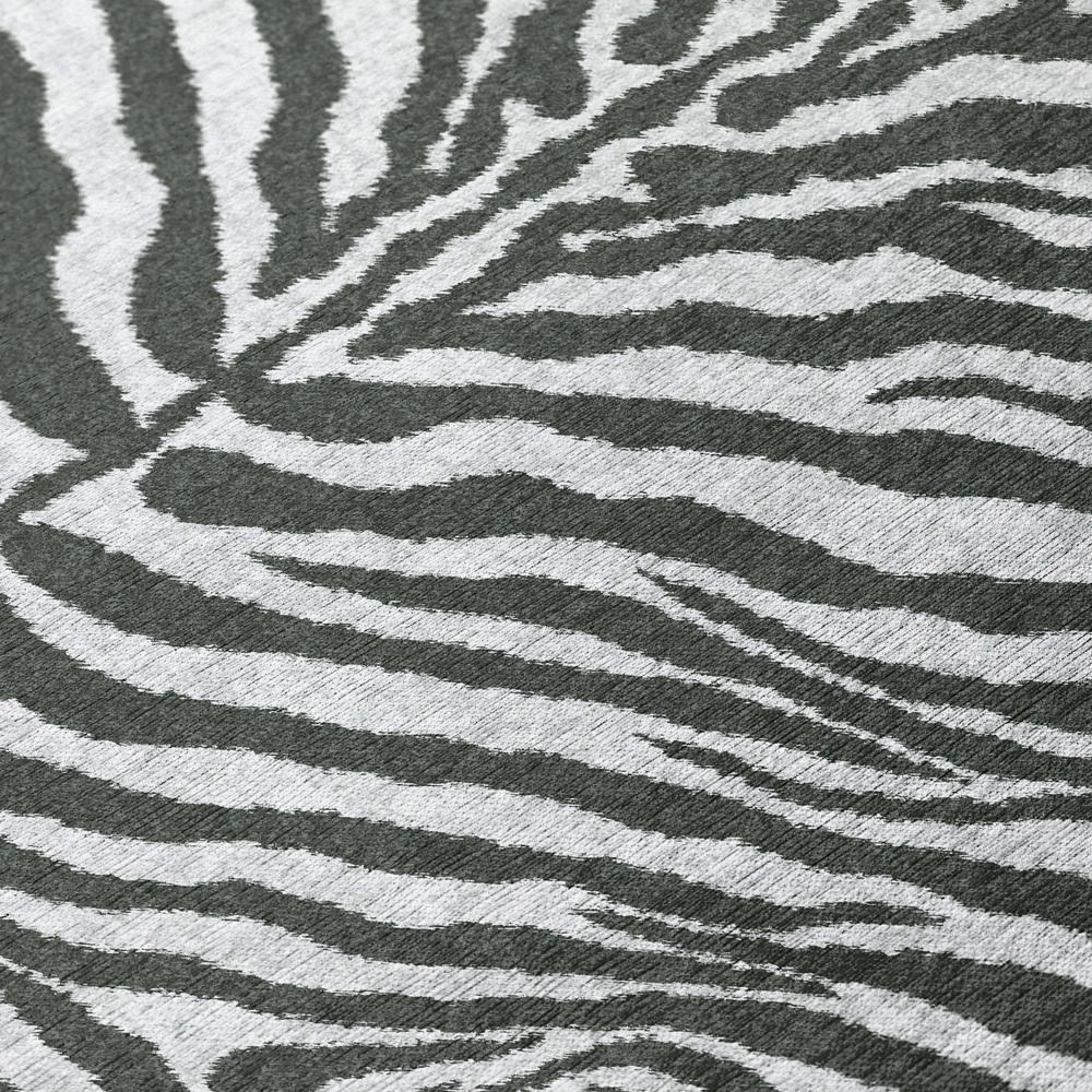 Safari Grey Animal Animal Print 8' x 8' Area Rug Grey ASF31. Picture 5