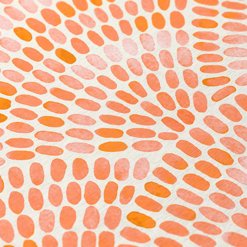 Indoor/Outdoor Surfside ASR37 Peach Washable 8' x 10' Rug. Picture 7