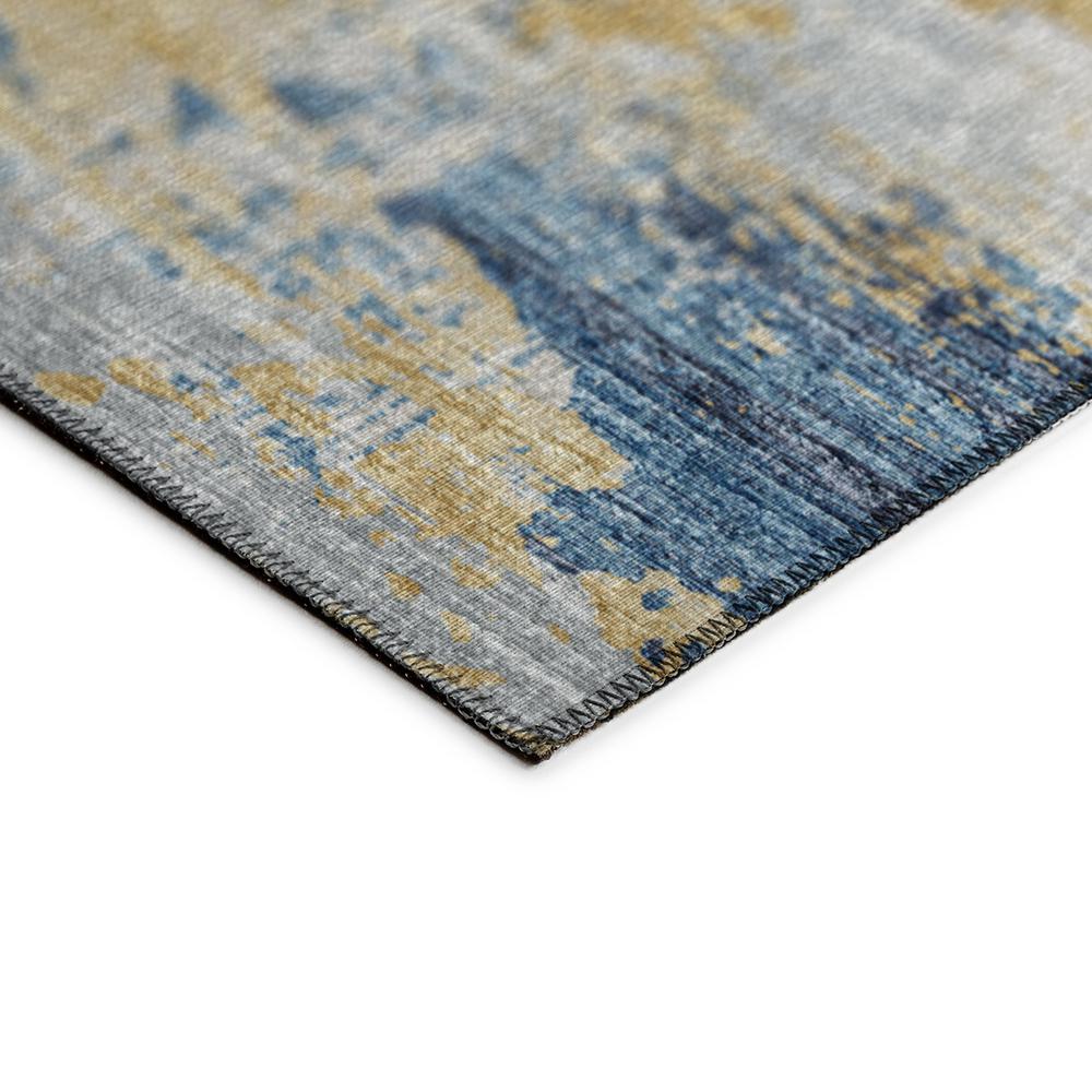 Indoor/Outdoor Accord AAC34 Blue Washable 8' x 10' Rug. Picture 4