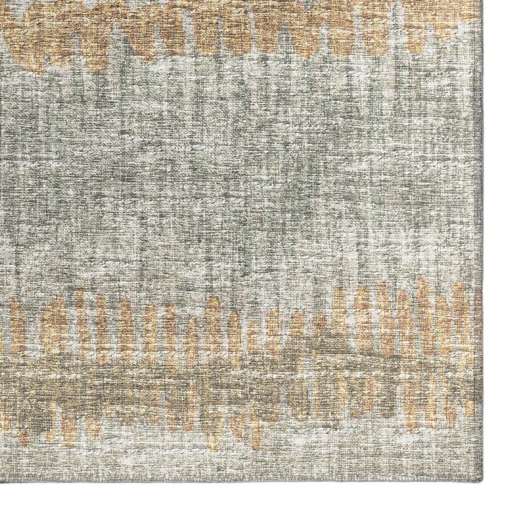 Rylee Sage Transitional Striped 8' x 8' Round Rug Sage ARY34. Picture 2