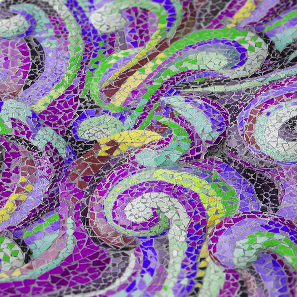 Indoor/Outdoor Surfside ASR44 Purple Washable 8' x 10' Rug. Picture 7
