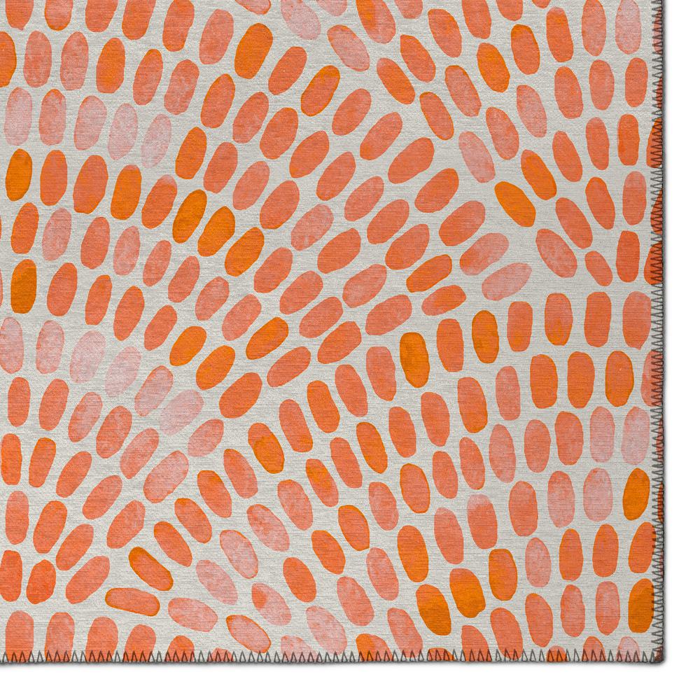 Indoor/Outdoor Surfside ASR37 Peach Washable 8' x 10' Rug. Picture 3