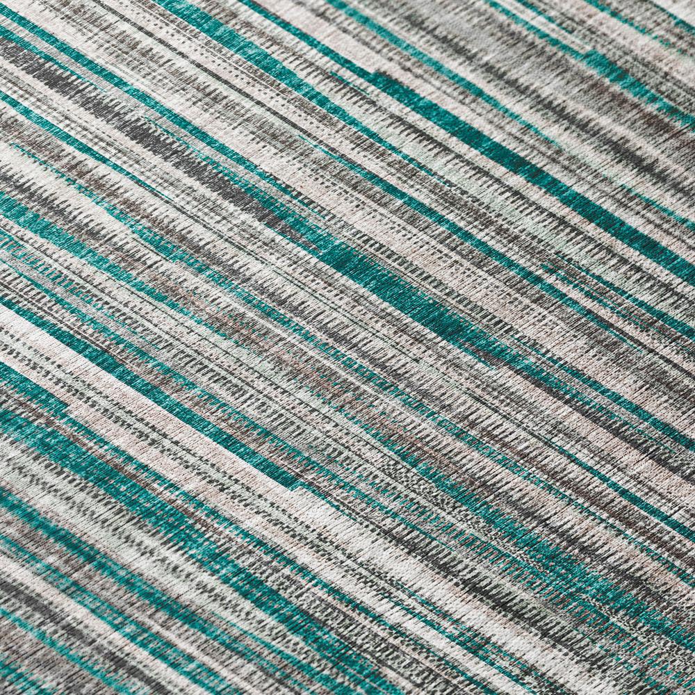 Waverly Peacock Contemporary Striped 8' x 8' Round Rug Peacock AWA31. Picture 5