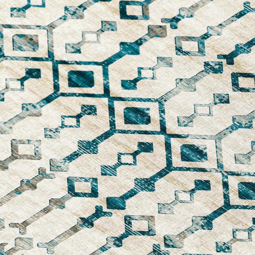 Bravado Ivory Transitional Aztec/Incan 8' x 8' Area Rug Ivory ABV38. Picture 5