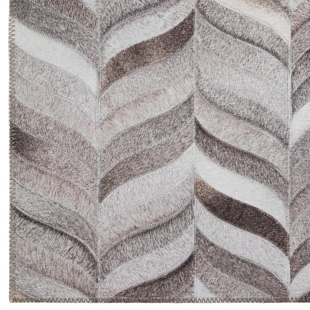 Laredo Gray Animal Patchwork 8' x 8' Round Rug Gray ALR41. Picture 2