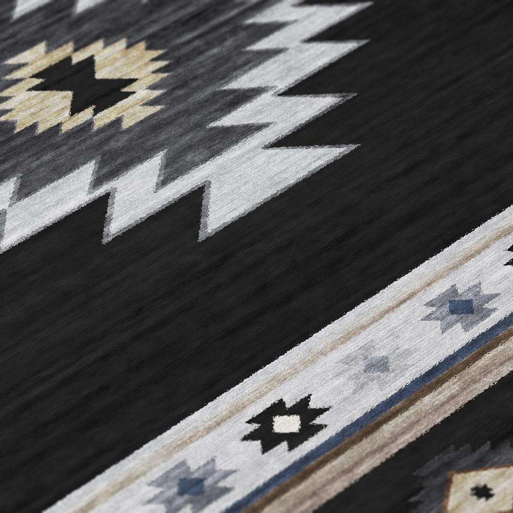 Indoor/Outdoor Sonora ASO34 Midnight Washable 8' x 10' Rug. Picture 7