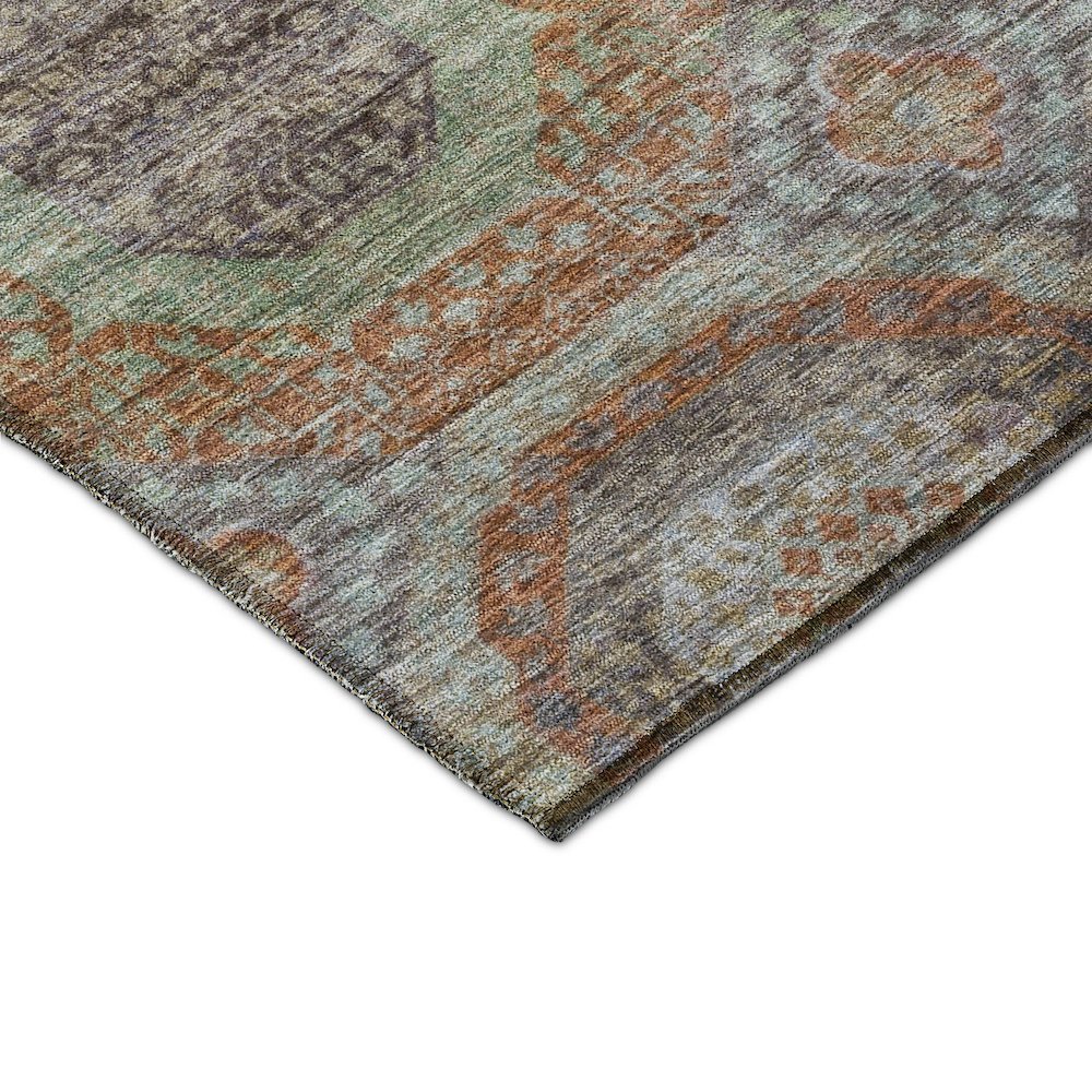 Indoor/Outdoor Karaj Paprika 8' x 10' Rug. Picture 2