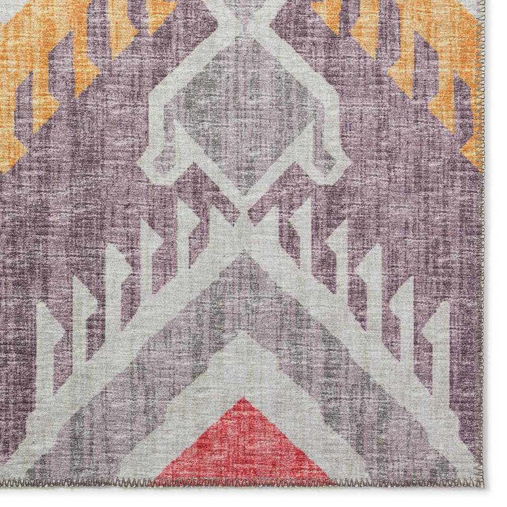 Yuma Purple Bohemian Ikat 8' x 8' Area Rug Purple AYU32. Picture 2