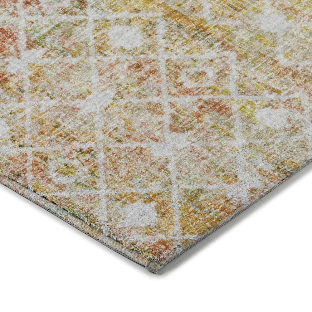 Luxury Washable Lorenzo Peach 8' x 10' Rug. Picture 2