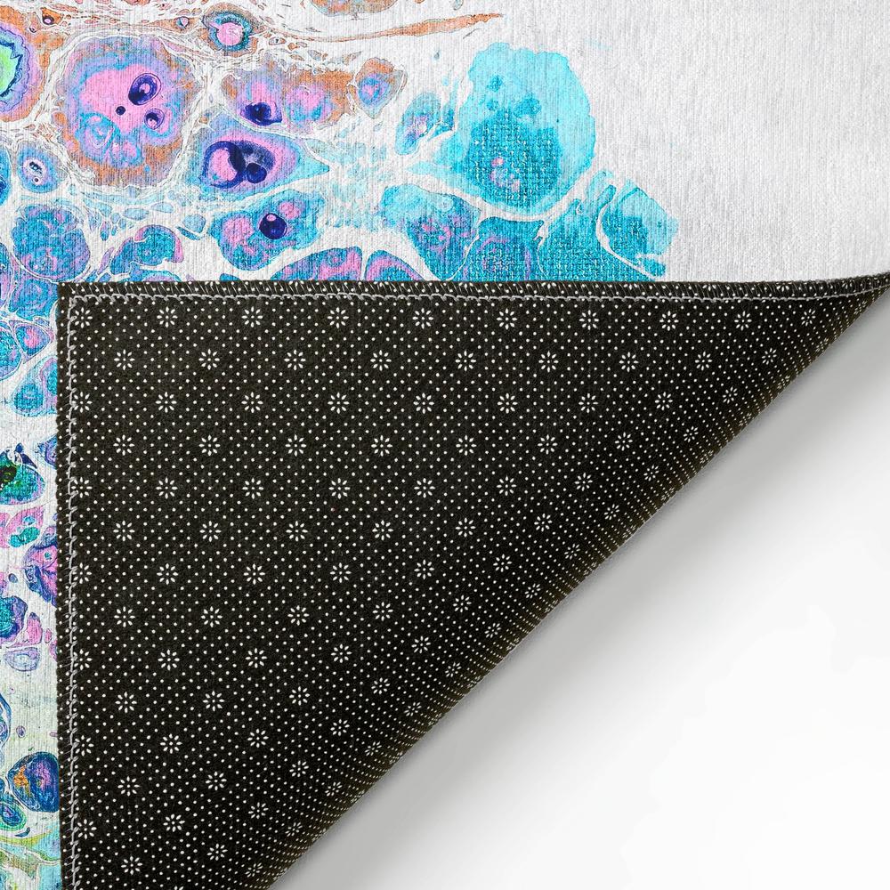Karina Mermaid Modern Abstract 8' x 8' Area Rug Mermaid AKC50. Picture 4