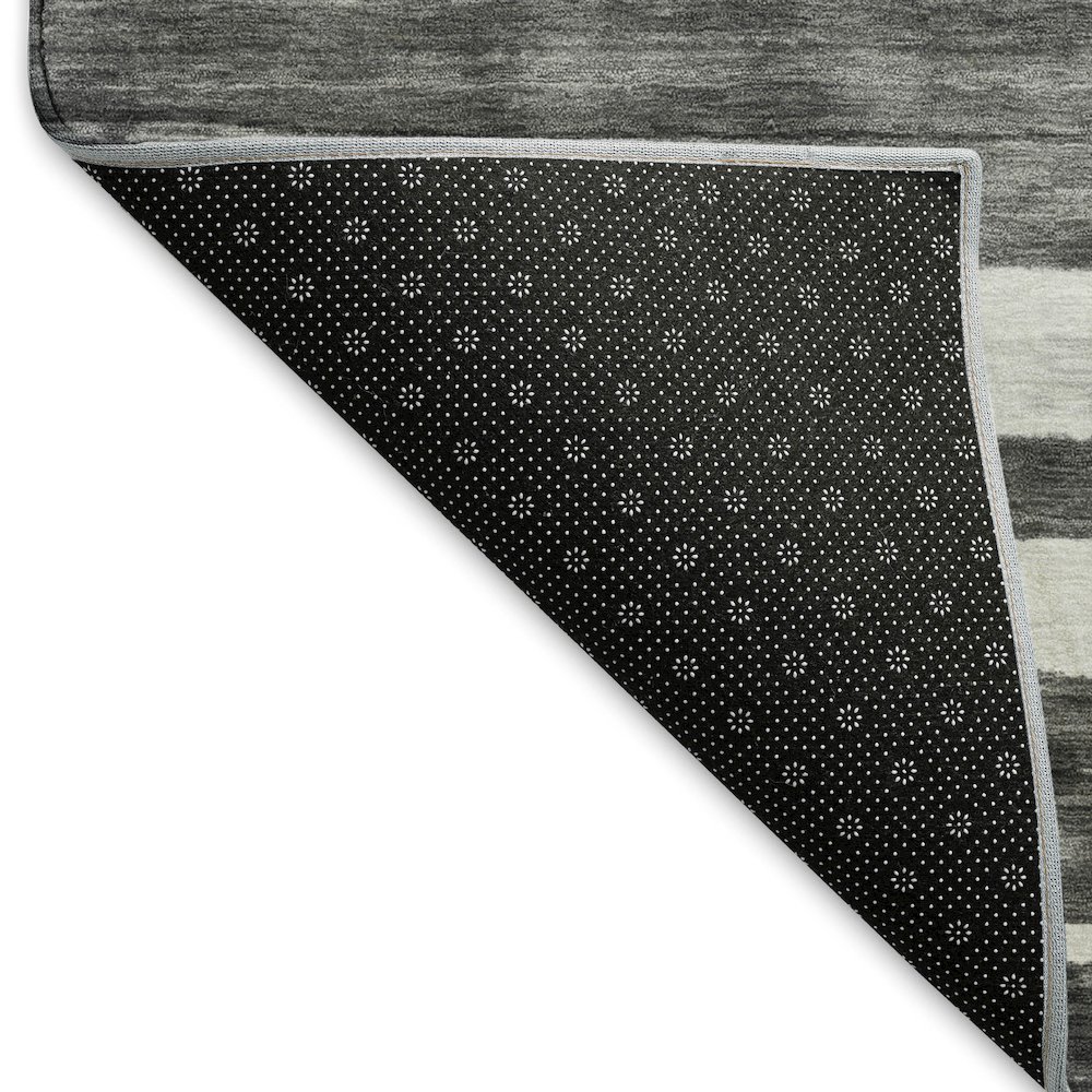 Machine Washable Indoor/Outdoor Neo Charcoal 8' x 10' Rug. Picture 4
