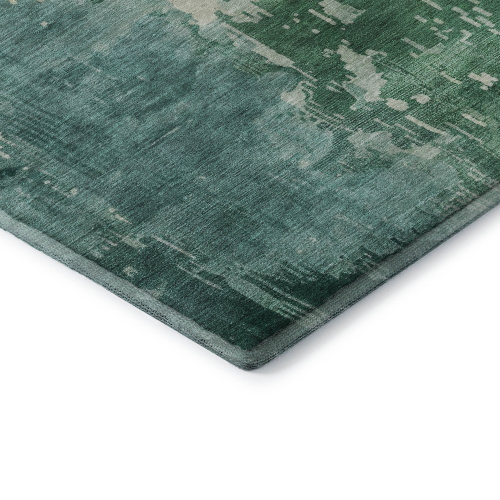 Machine Washable Indoor/Outdoor Pacifica Emerald 8' x 10' Rug. Picture 2