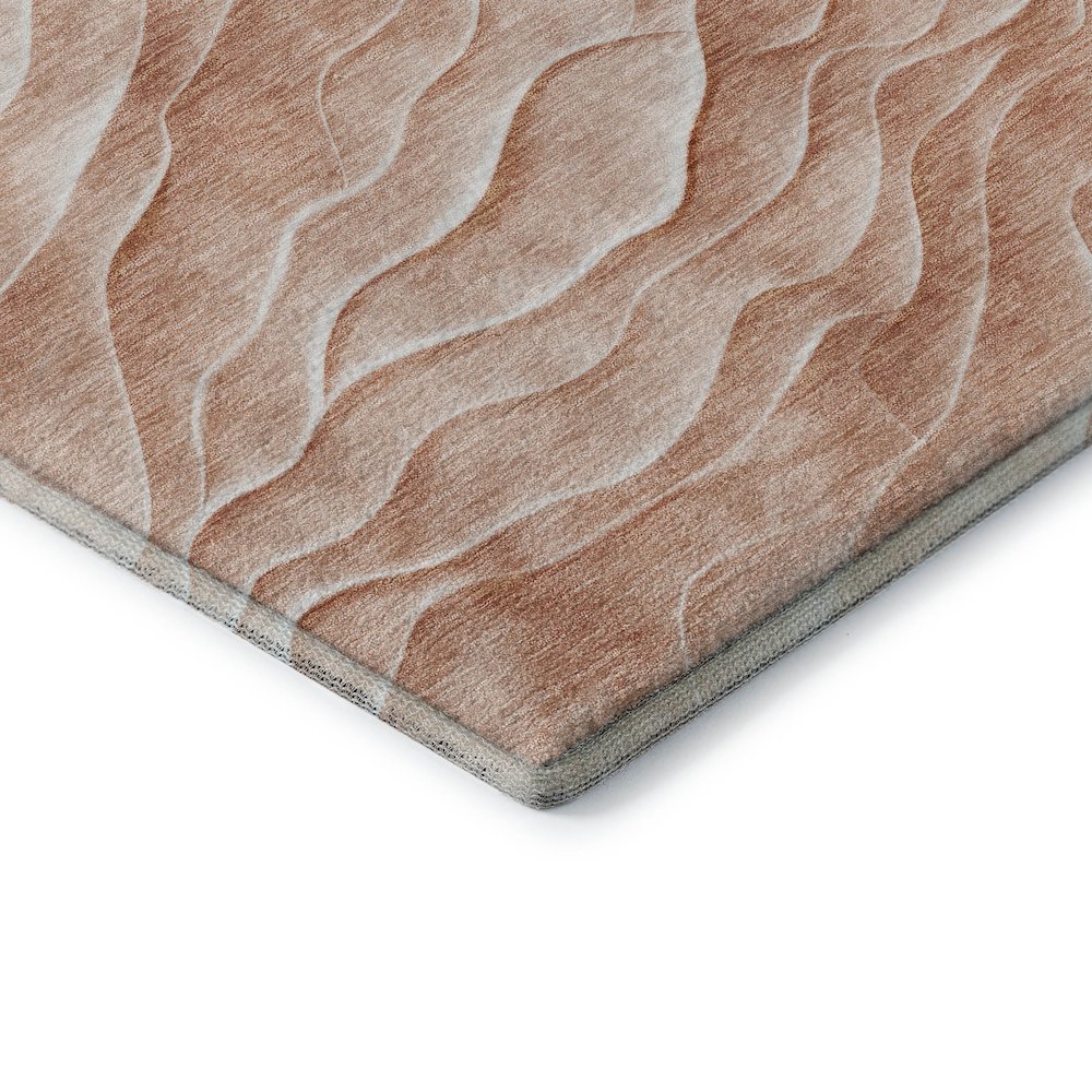 Machine Washable Indoor/Outdoor Pacifica Coral 8' x 10' Rug. Picture 2
