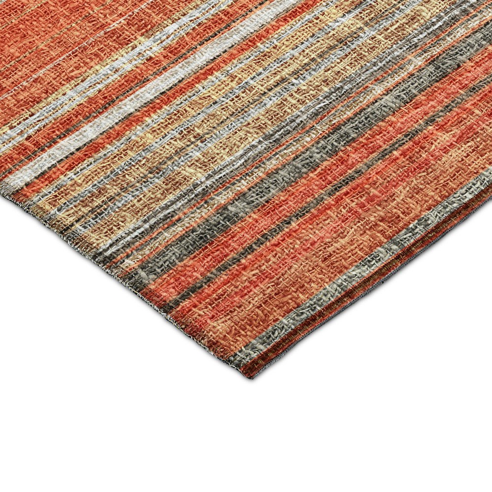 Luxury Washable Indoor/Outdoor Portico Coral 8' x 10' Rug. Picture 2
