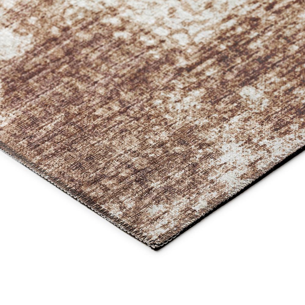 Rylee Brown Transitional Abstract 8' x 8' Round Rug Brown ARY31. Picture 3
