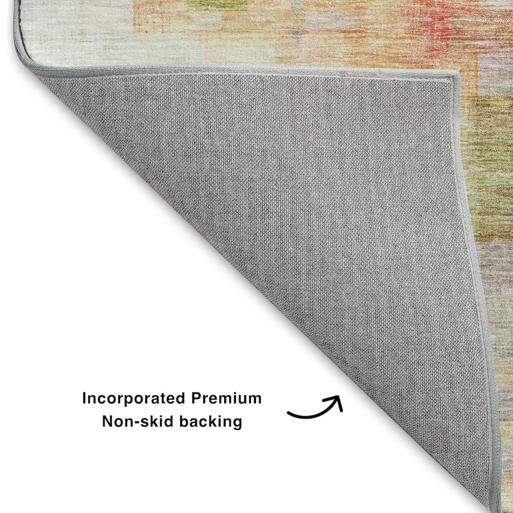 Luxury Washable Indoor/Outdoor Ravenna Coral 8' x 10' Rug. Picture 4