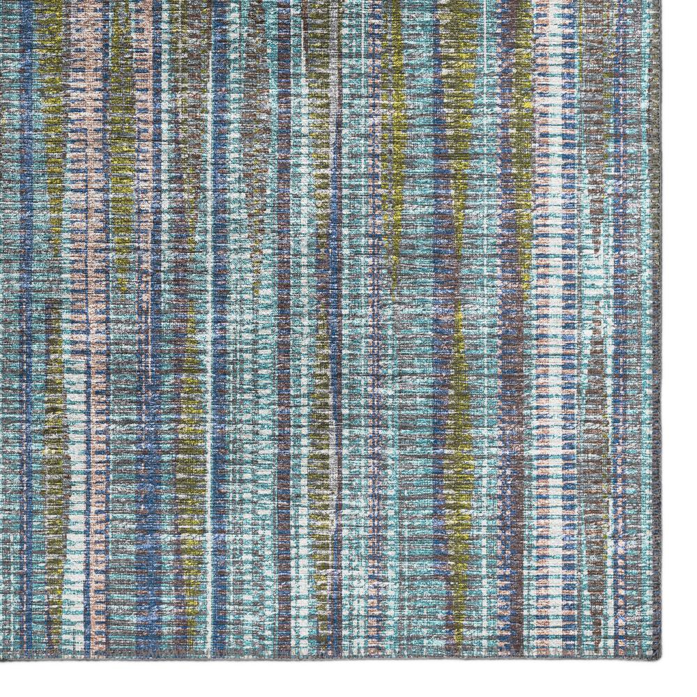 Waverly Plum Contemporary Striped 8' x 8' Round Rug Plum AWA31. Picture 2