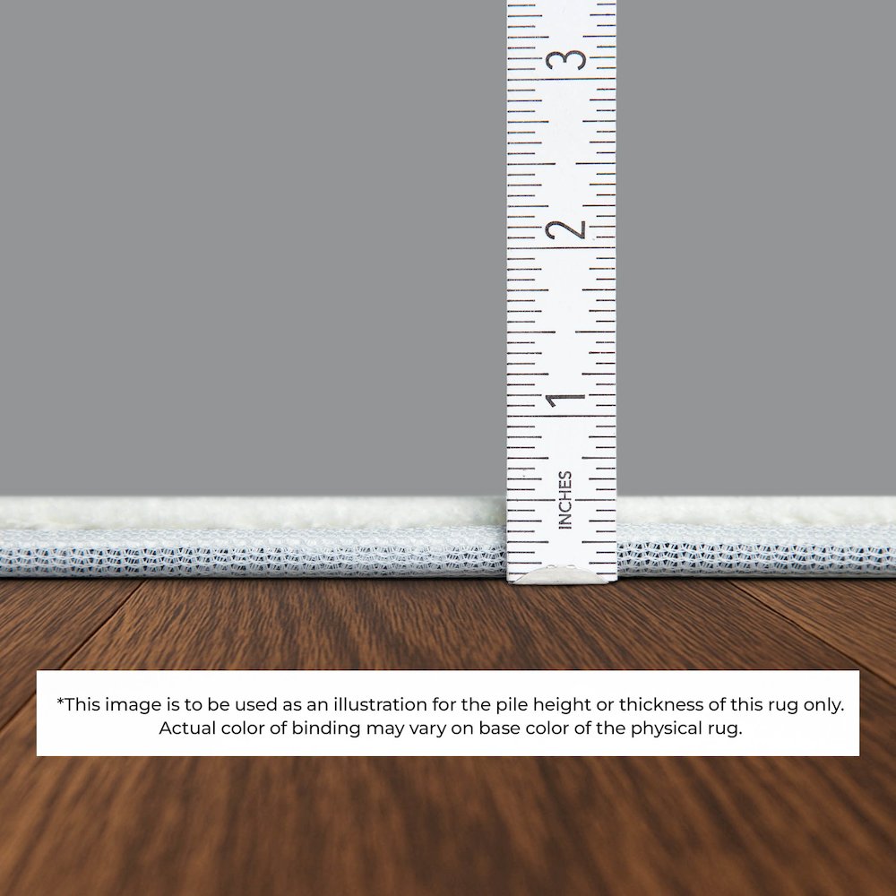 Luxury Washable Indoor/Outdoor Soft Essentials SE2 Gray 8' x 10' Rug. Picture 3