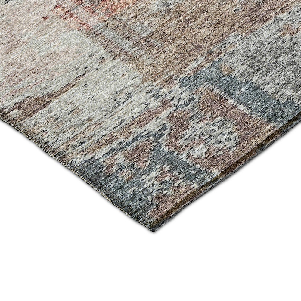 Luxury Washable Indoor/Outdoor Solace Gray 8' x 10' Rug. Picture 2