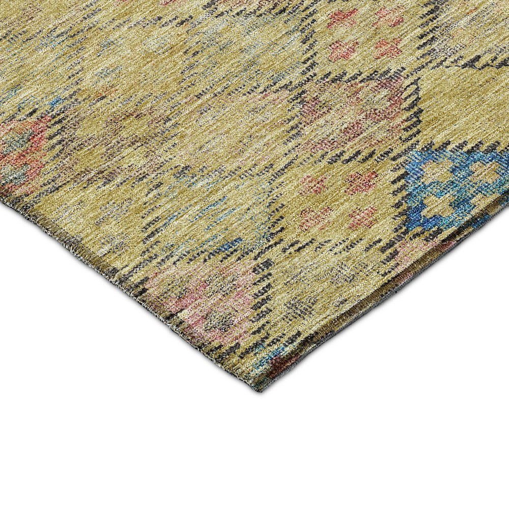 Luxury Washable Indoor/Outdoor Solace Gold 8' x 10' Rug. Picture 2