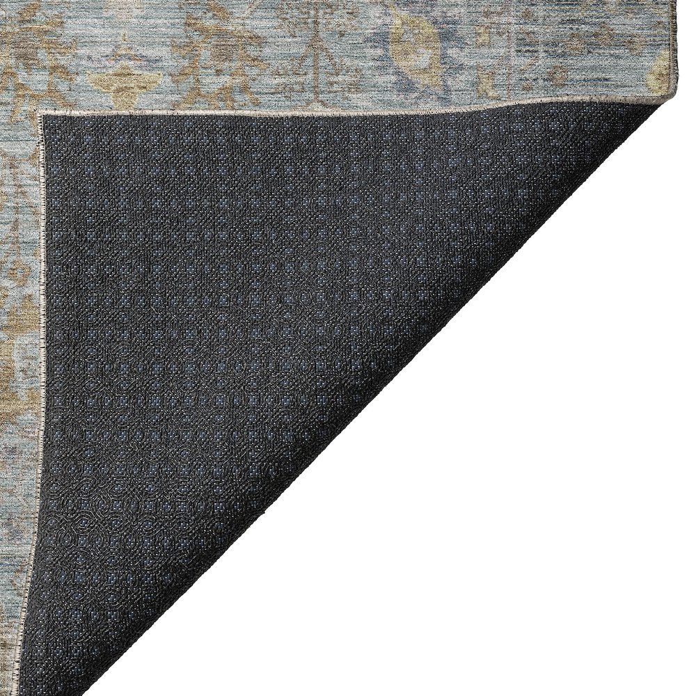 Luxury Washable Indoor/Outdoor Solace Teal 8' x 10' Rug. Picture 4