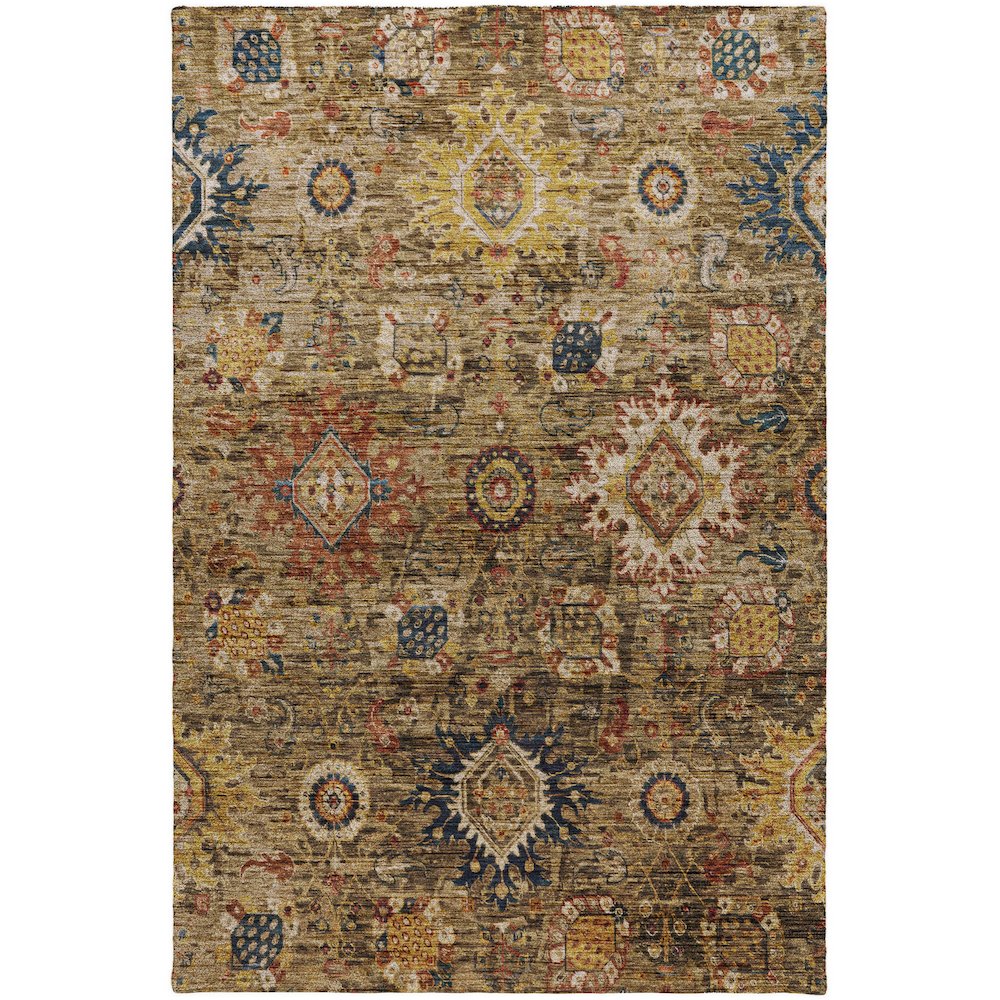 Indoor/Outdoor Silk Road Clove 10' x 14' Rug. Picture 1