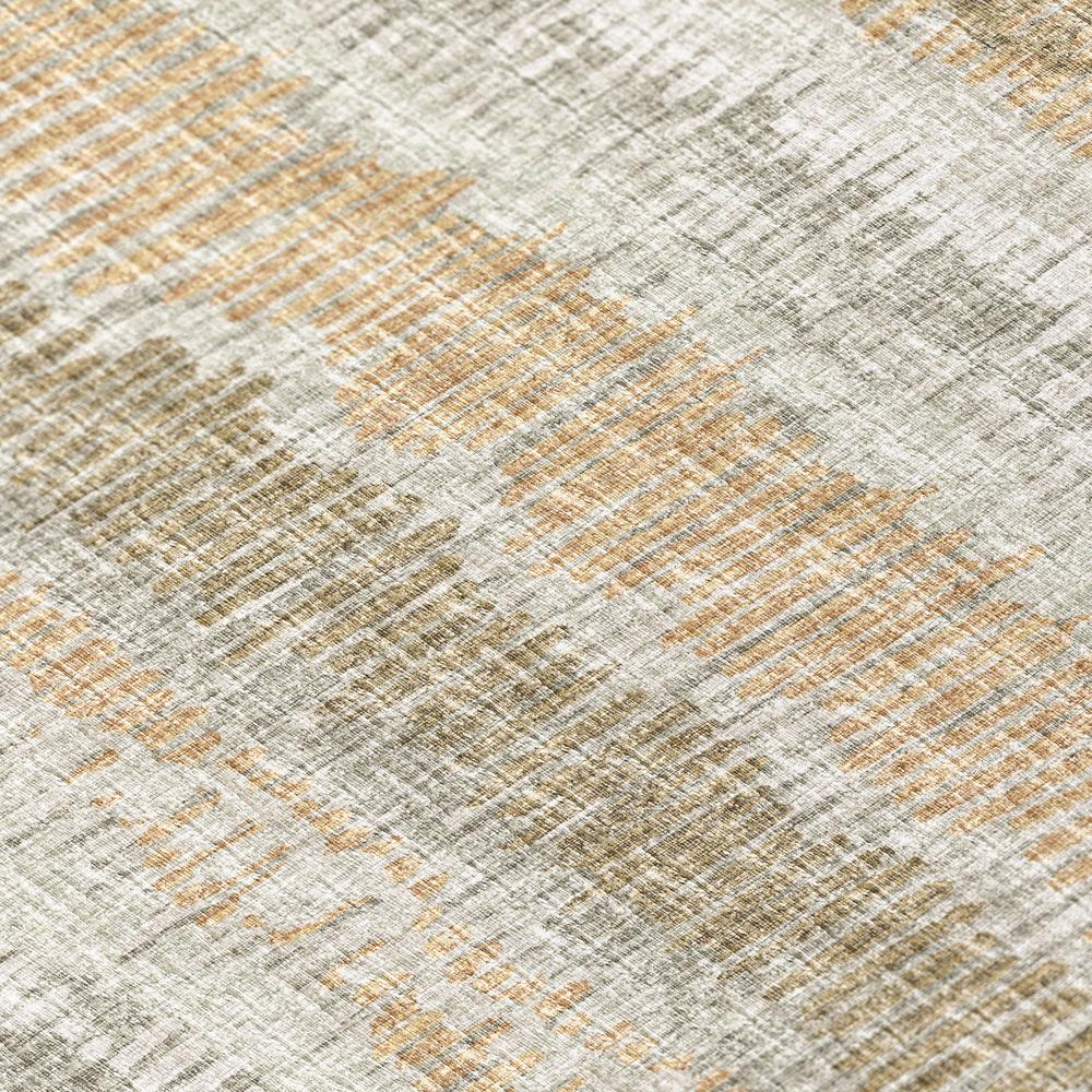 Rylee Sage Transitional Striped 8' x 8' Round Rug Sage ARY34. Picture 5