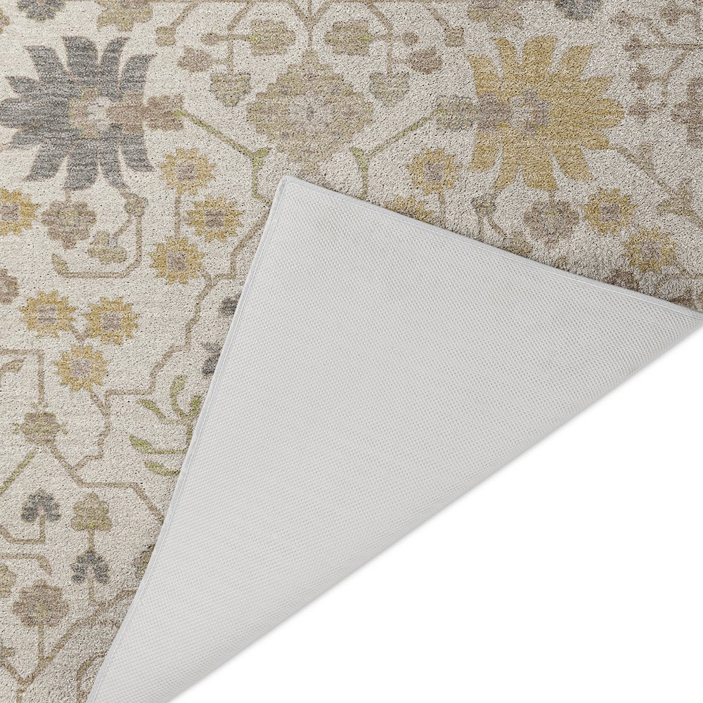 Luxury Washable Indoor/Outdoor Tabrook Ivory 8' x 10' Rug. Picture 4