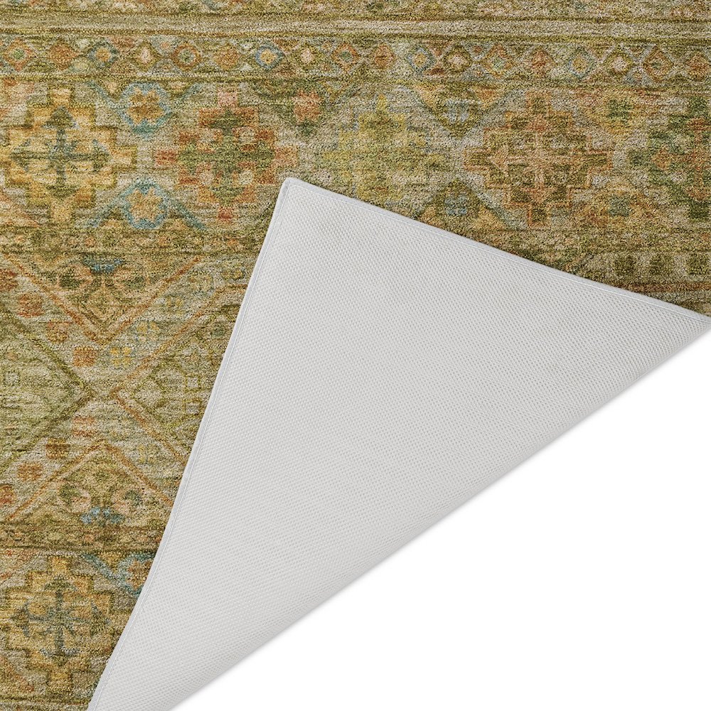 Luxury Washable Indoor/Outdoor Tabrook Aloe 8' x 10' Rug. Picture 4