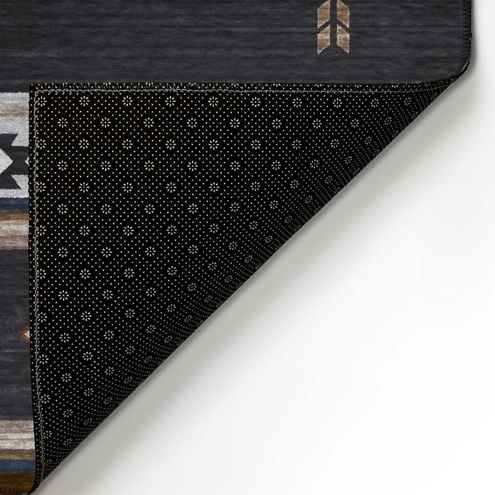 Indoor/Outdoor Sonora ASO34 Midnight Washable 8' x 10' Rug. Picture 6