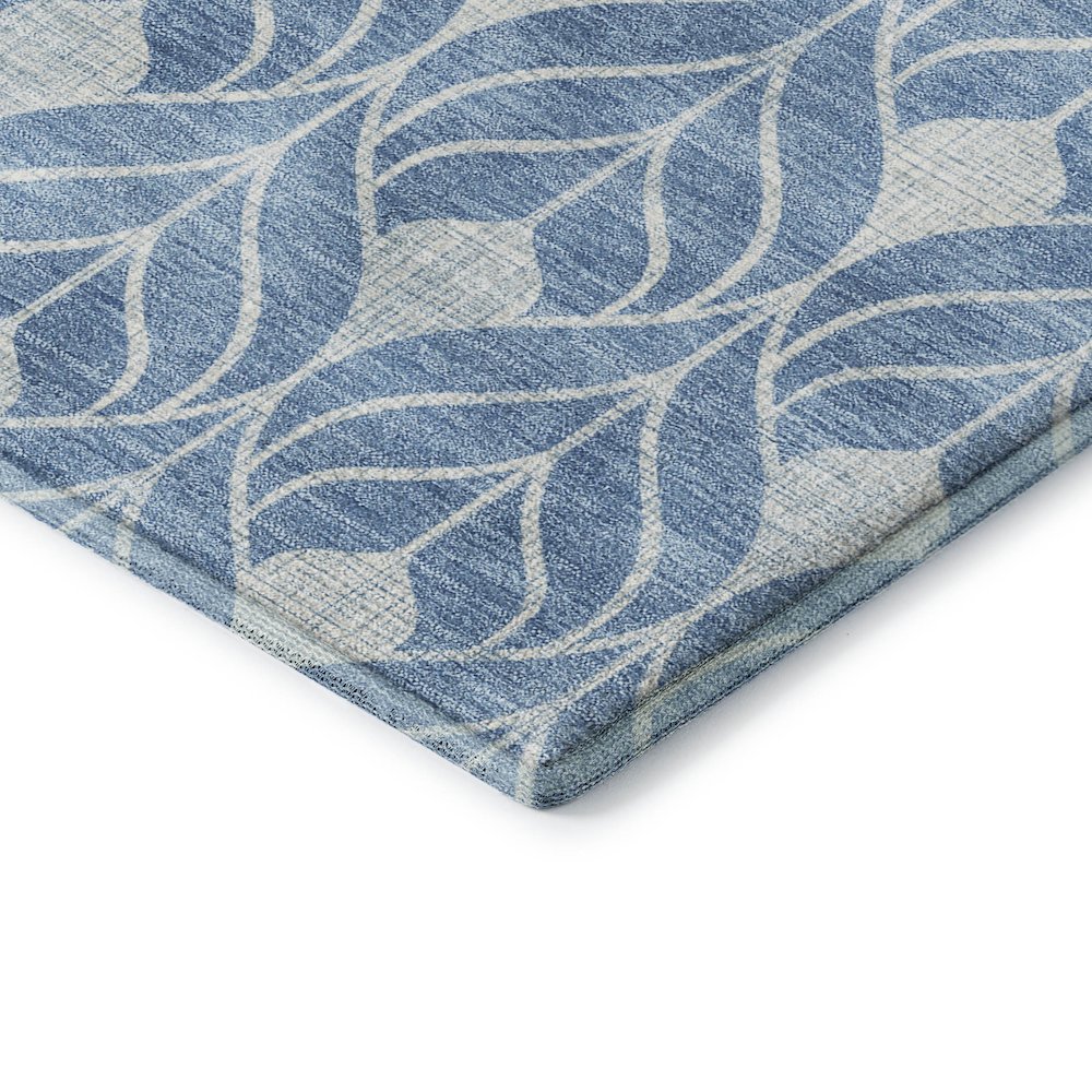Luxury Washable Indoor/Outdoor The Reserve Denim 8' x 10' Rug. Picture 2