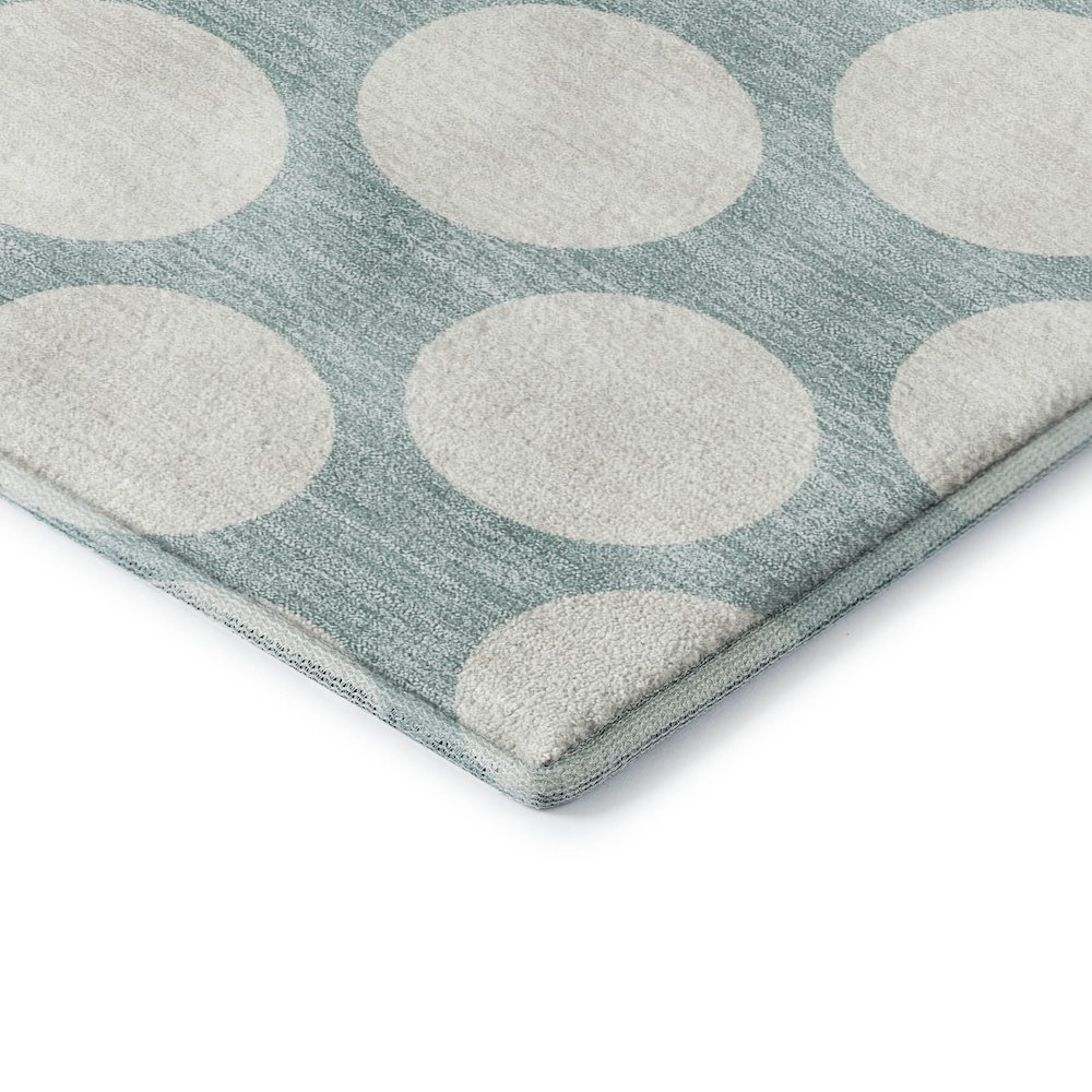 Luxury Washable Indoor/Outdoor The Reserve Seafoam 8' x 10' Rug. Picture 2