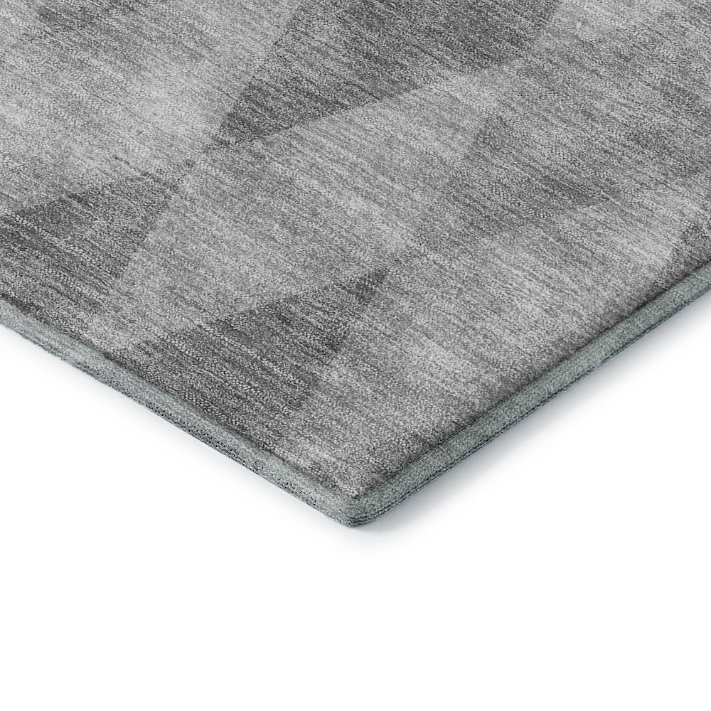 Luxury Washable Indoor/Outdoor The Reserve Gray 8' x 10' Rug. Picture 2
