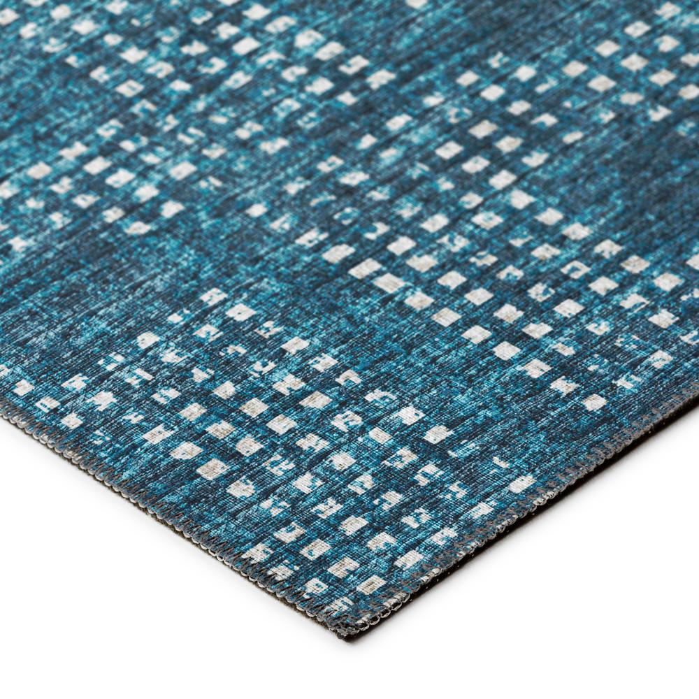 Eleanor Blue Contemporary Geometric 8' x 8' Round Rug Blue AER31. Picture 3