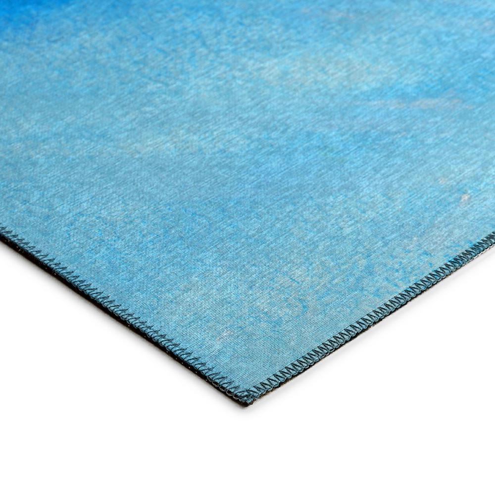 Indoor/Outdoor Harpswell AHP33 Blue Washable 8' x 10' Rug. Picture 4