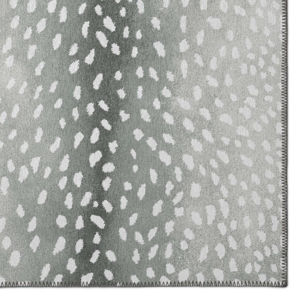 Safari Grey Animal Animal Print 8' x 8' Area Rug Grey ASF33. Picture 2