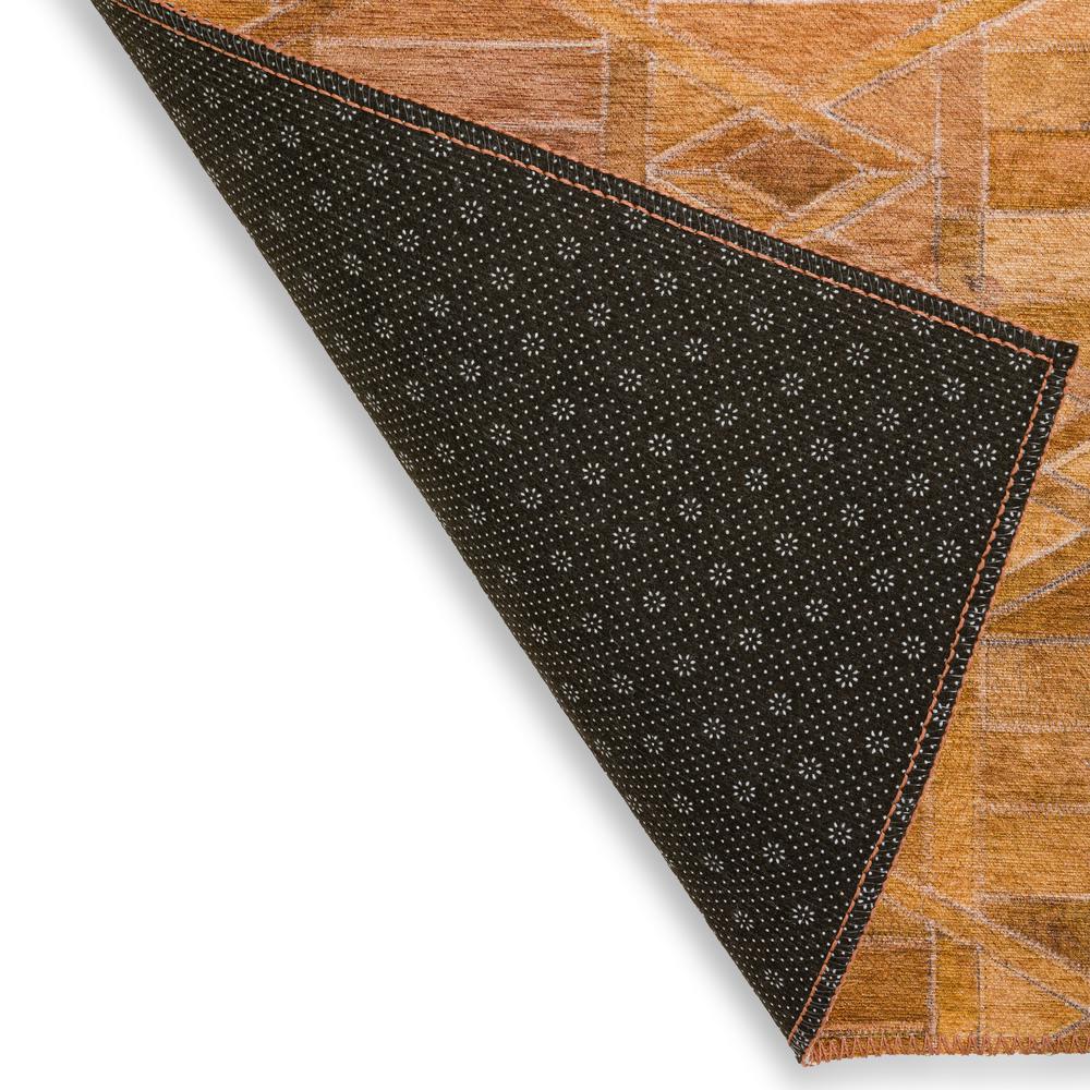 Laredo Brown Animal Patchwork 8' x 8' Round Rug Brown ALR34. Picture 4