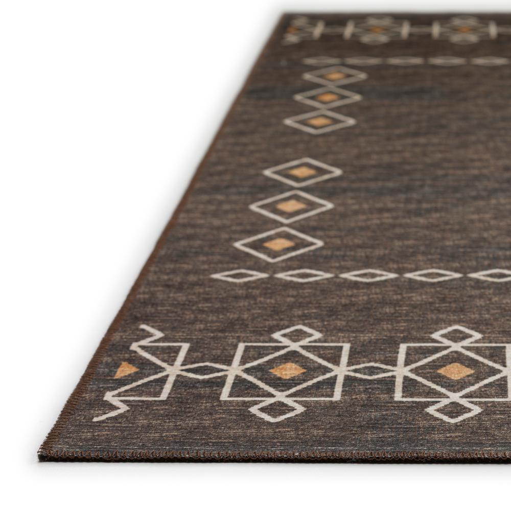 Yuma Brown Transitional Southwest 8' x 8' Area Rug Brown AYU33. Picture 3